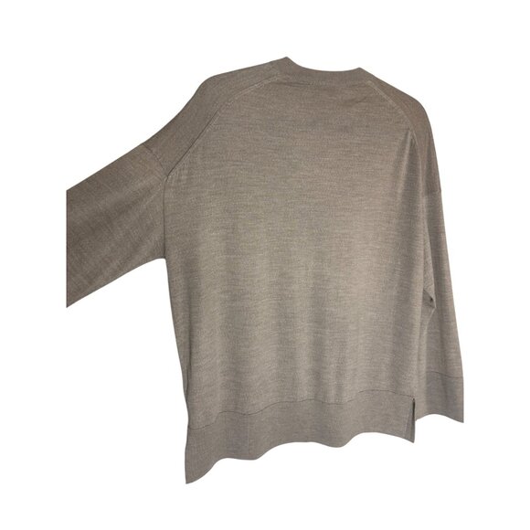 COS V-neck Wool Relaxed Fit Sweater Beige-sz EU Small (US 6) - Picture 10 of 10